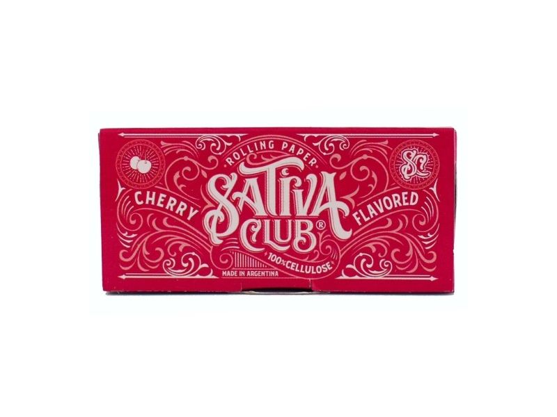 Sativa Club Celulosa Sabor Cherry 1 1/4